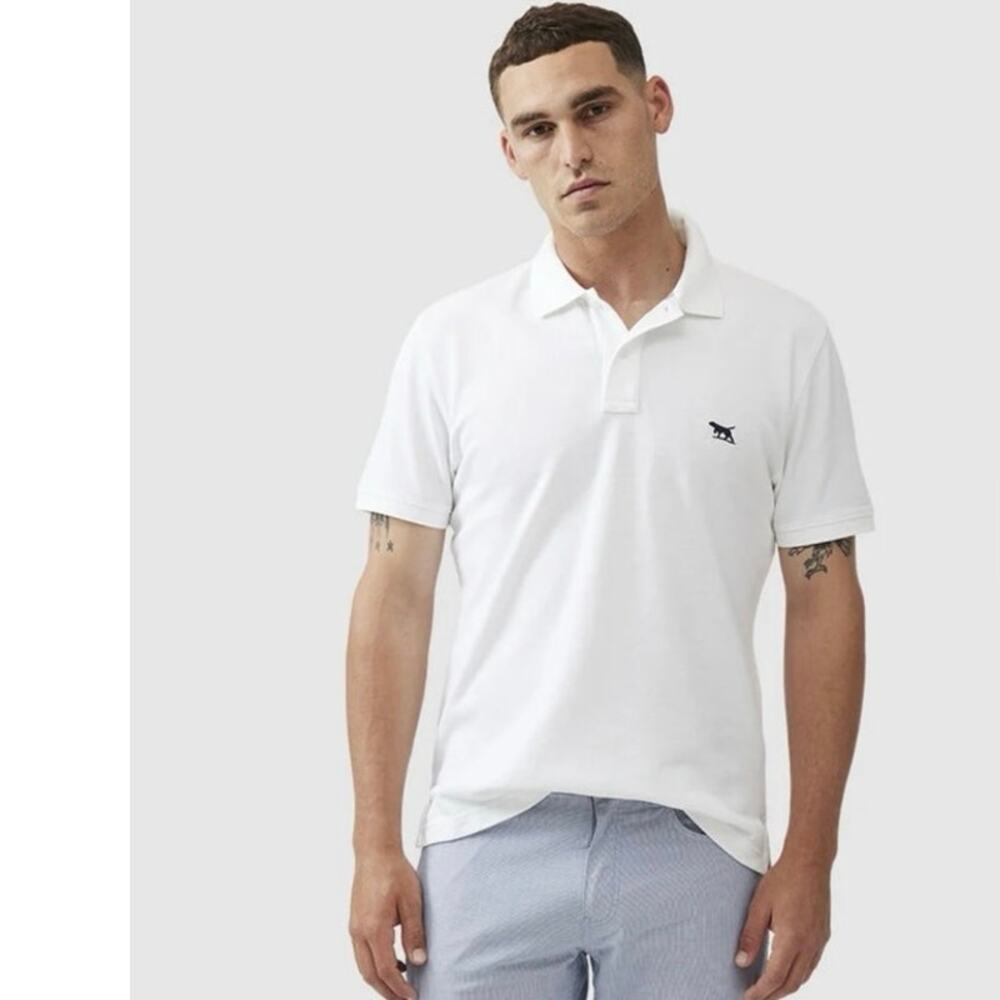 Rodd & Gunn Polo Shirt Short Sleeve Coconut White Mens Size 2XL 2X